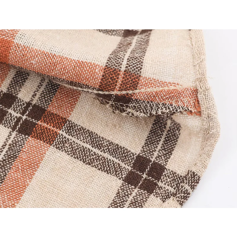 Mulheres vintage impresso midi saia 2026 nova moda xadrez elegante festa saia longa senhora alta rua saias casuais mujer ﻿