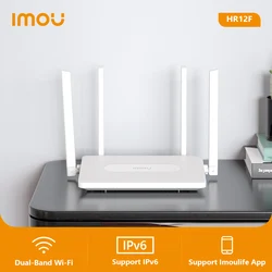 IMOU AC1200 Dual-Band Wi-Fi HR12F 5GHz+2.4GHz WiFi 5 Router Long Router 8MB ROM and 64MB With 4x 5dBi External Antennas Router