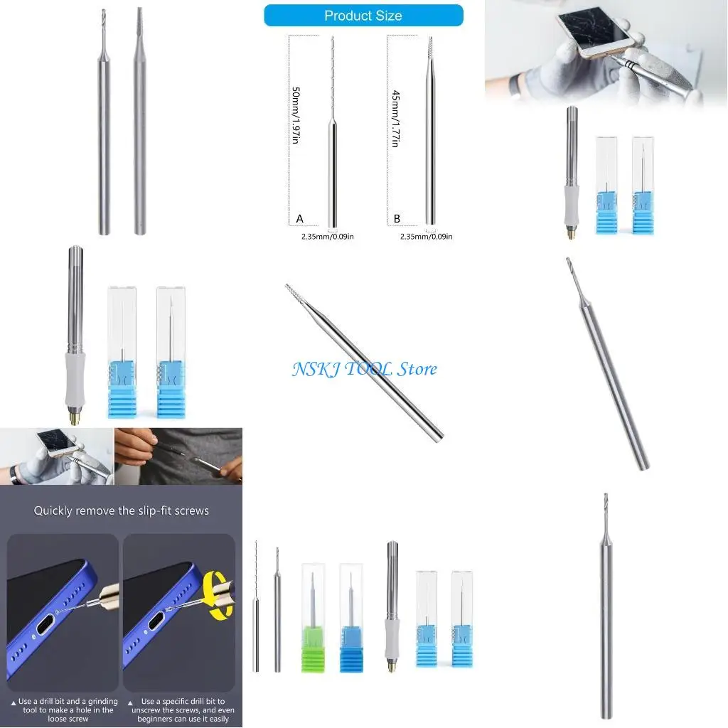 

L8RC Professional High Hardness Alloy Steel Drill Bit Extracts Stripped Fasteners In Workshop Applications With 2.35mm Shank