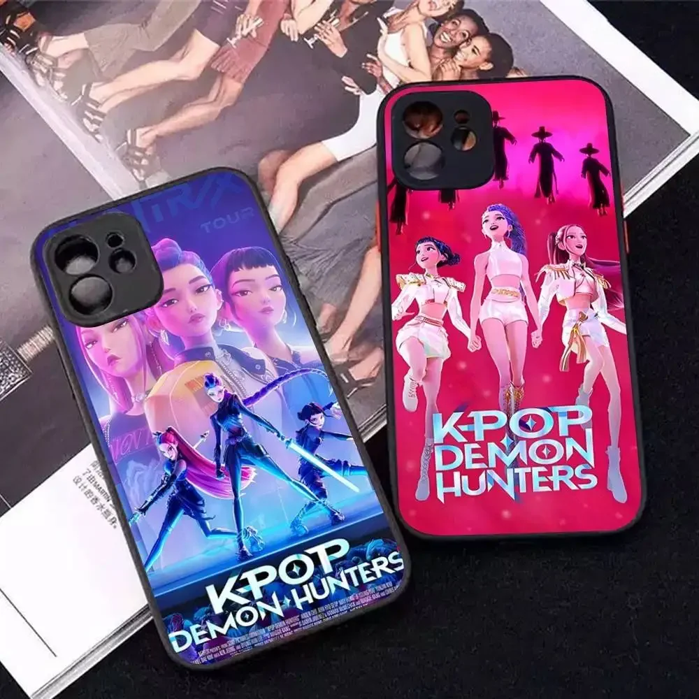 

Movie K-KPop D-Demon H-Hunters Phone Case For iPhone 16 15 11 12 14 13 Pro Max Mini X XSMax XS XR 7 8 Plus SE4 16e Silica Covers