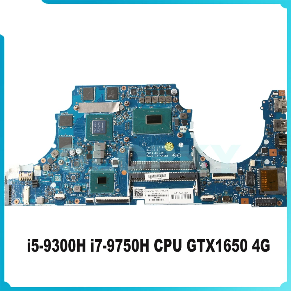 

FPC52 LA-H462P Mainboard i5-9300H i7-9750H CPU GTX1650 4G For HP Pavilion 15-DK TPN-C141 Laptop Motherboard L58864-601 DDR4