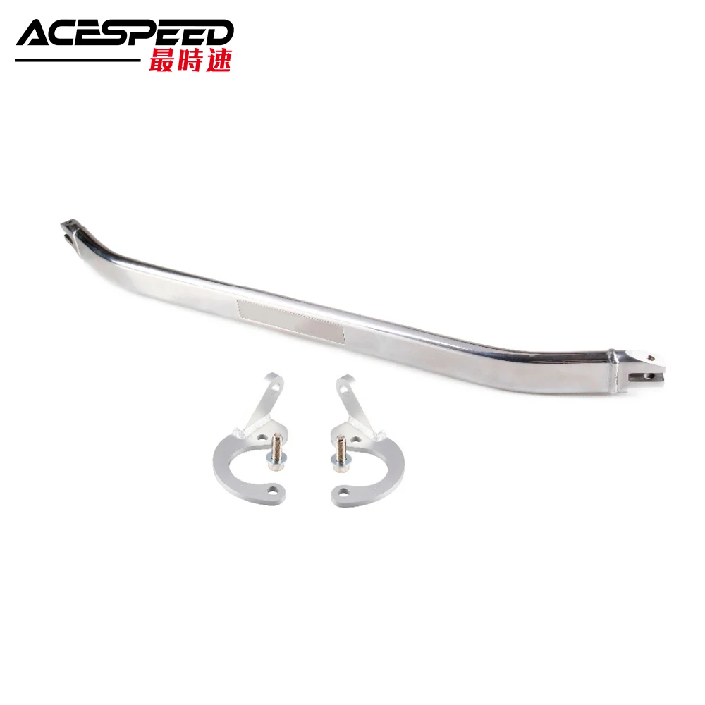 Aluminiowy wieżyczka przedniego amortyzatora czarny dla 92-00 Civic np. EK/93-97 Del Sol/94-01 Integra DC2 z naklejką SK2