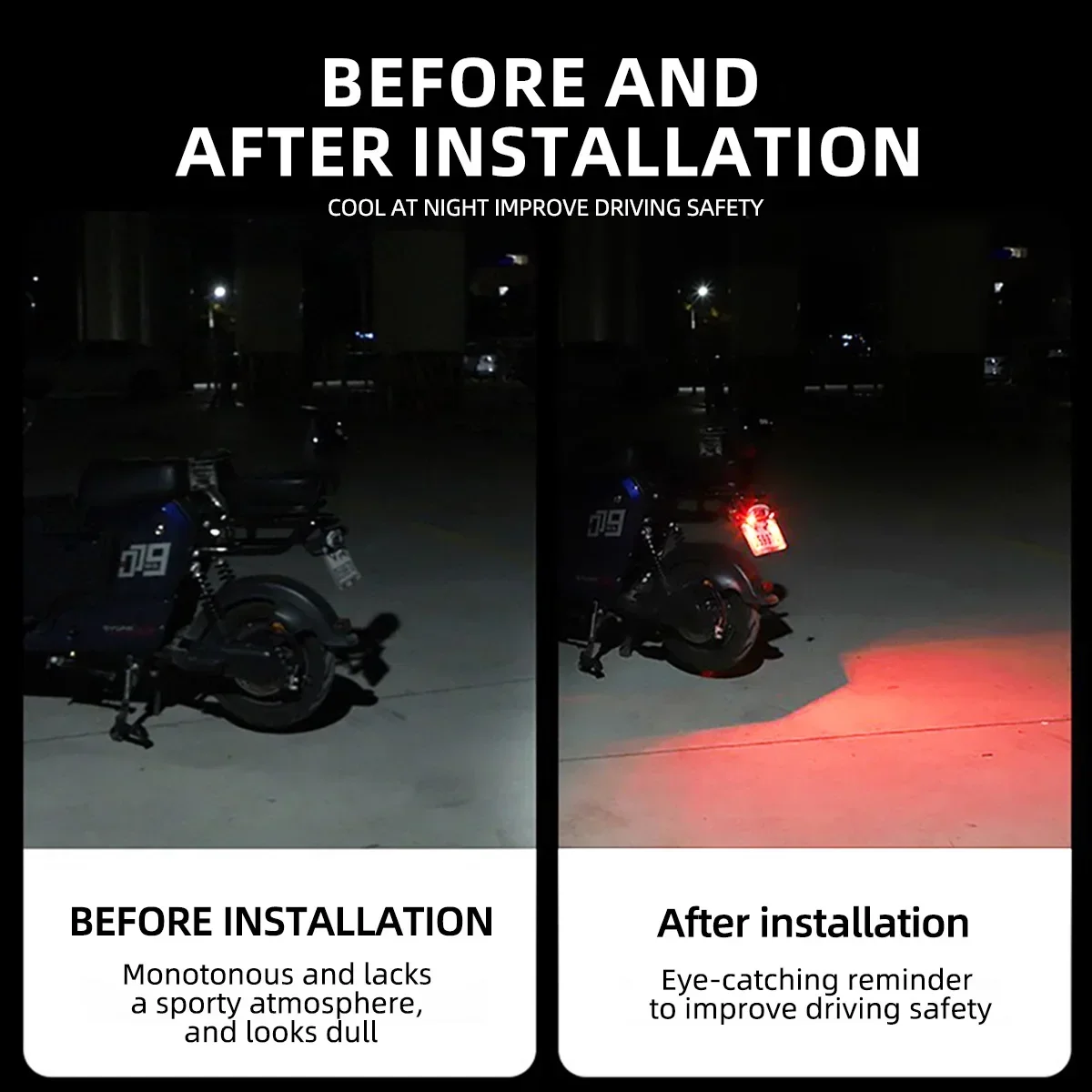 Car Motorcycle Universal LED Devil Eyes Light Demon Eyes Sharingan Mini Signal Rear Lights Flasher Tail Lamp Decoration Light