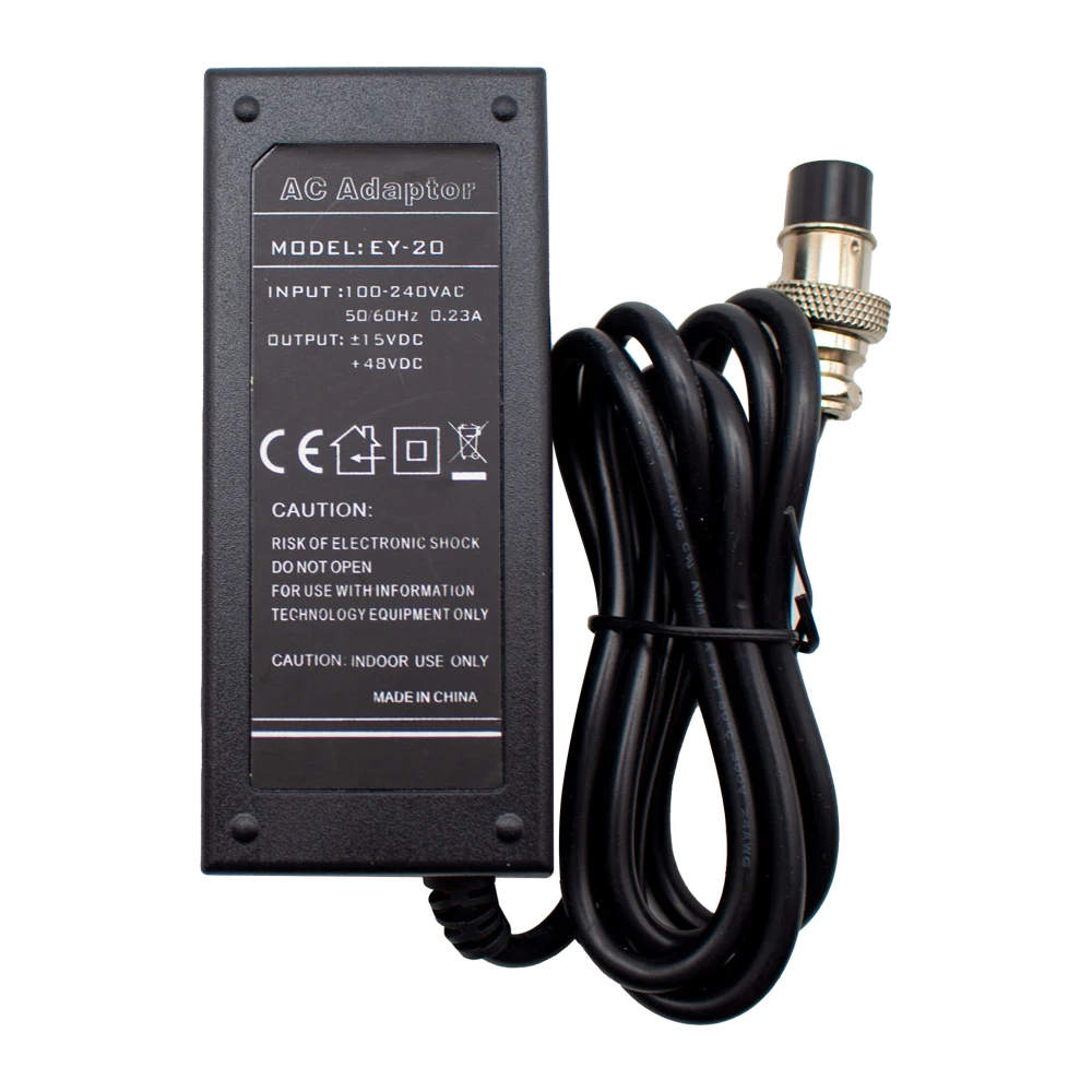 ผสม AC Power Adapter หม้อแปลงแรงดันไฟฟ้า4 Core Connector ภายนอกแหล่งจ่ายไฟ100-240V ± 15V + 48V