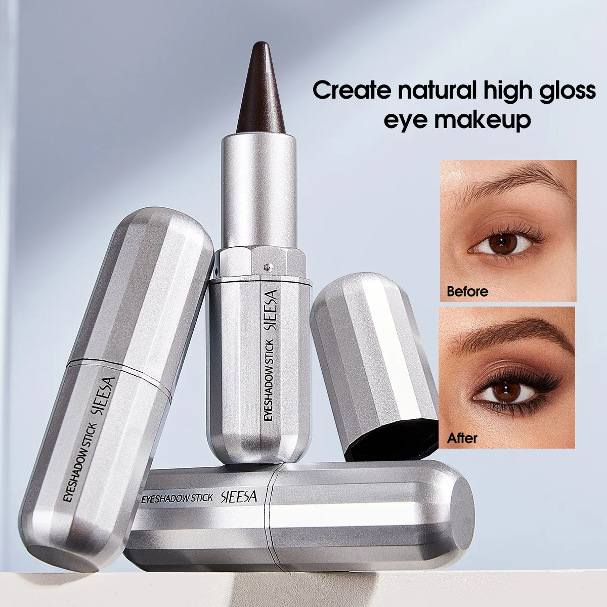 長期的なアイシャドウスティック高着色シマーグリッターグリッターライナーペン防水テーパードアイシャドウペンシルアイシャドウ
