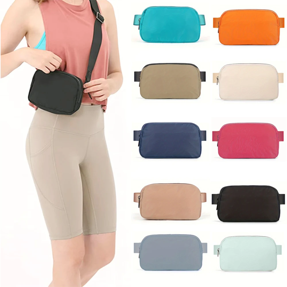 Women Waist Bag Zipper Fanny Pack Chest Bag Outdoor Sports Crossbody Shoulder Bag Casual Travel Female Belt Bag Money Pouch