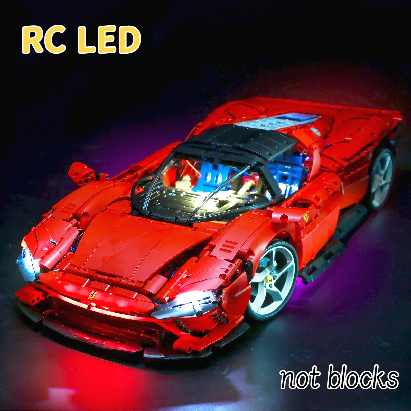 

Новое поступление 2025 года, комплект светодиодных фонарей для 42143 Daytona SP3, строительные блоки, декоративная лампа, пульт дистанционного управления (без блоков)