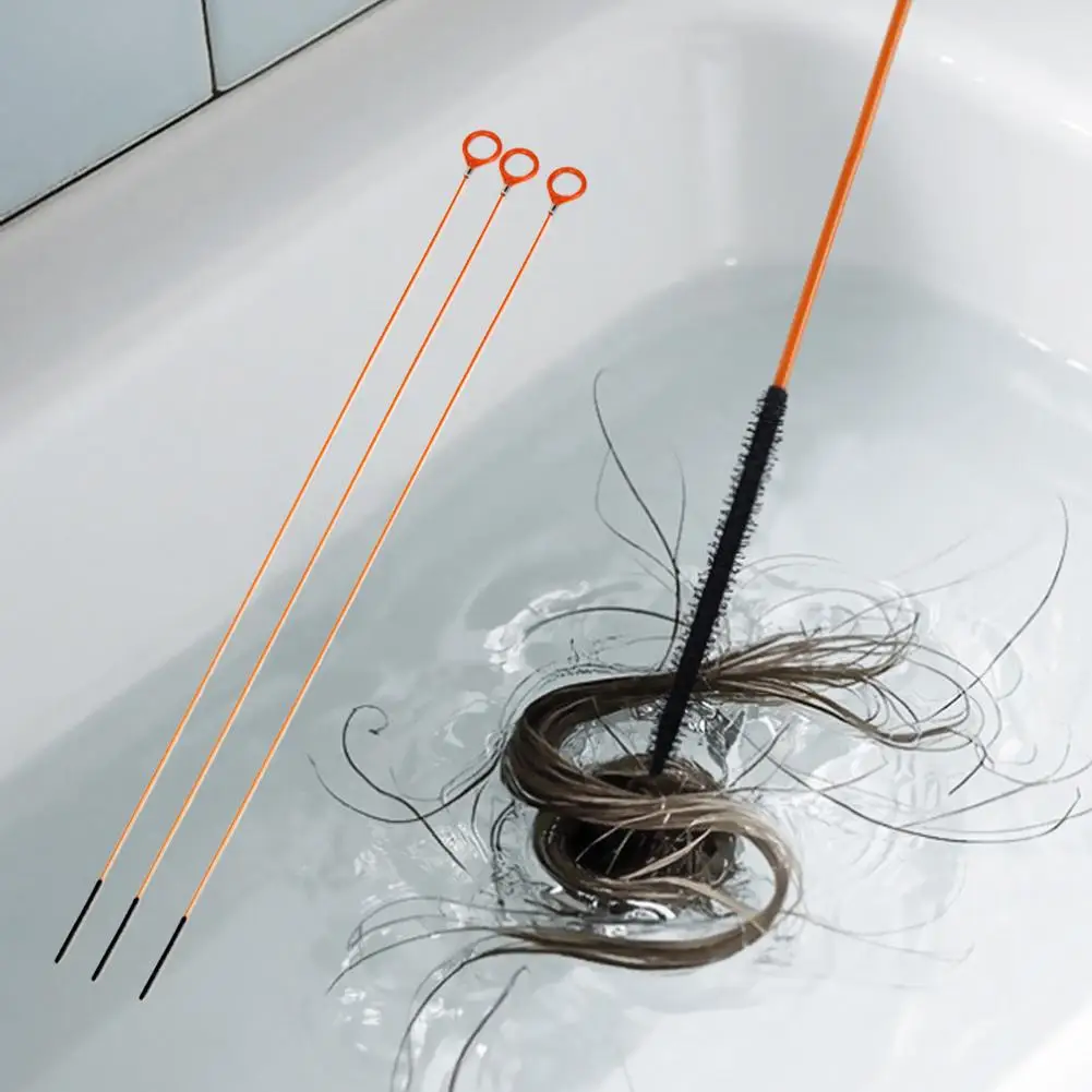 

Ультрадлинный крючок для очистки сливных труб из нержавеющей стали — подходит для раковины, ванны и сливных труб для душа