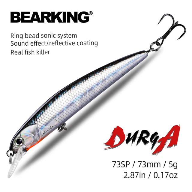 BEARKING nowy model 73mm 5g profesjonalna jakość magent waga przynęty wędkarskie minnow korba sztuczna przynęta