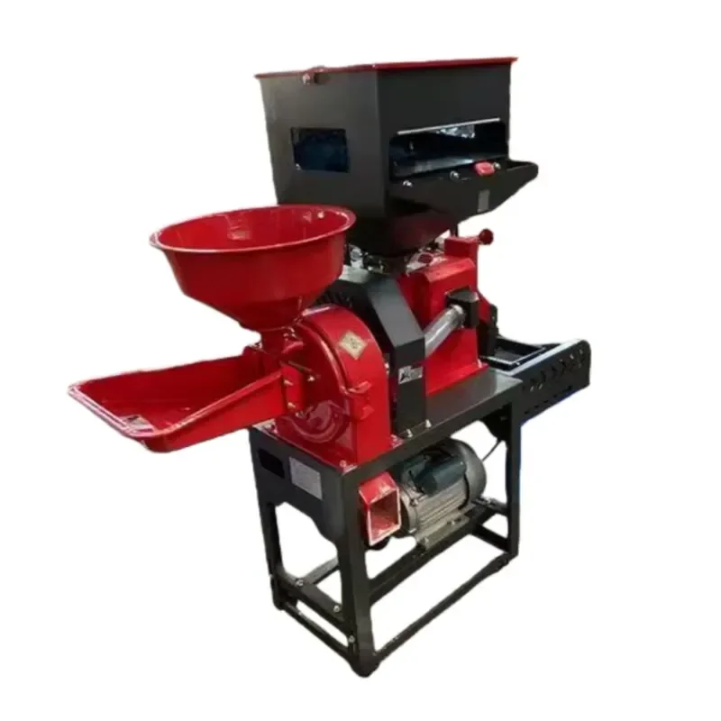 Automatic High Quality Mini Rice Milling Machine Portable Double Vibration Rice Mill Corn Crusher