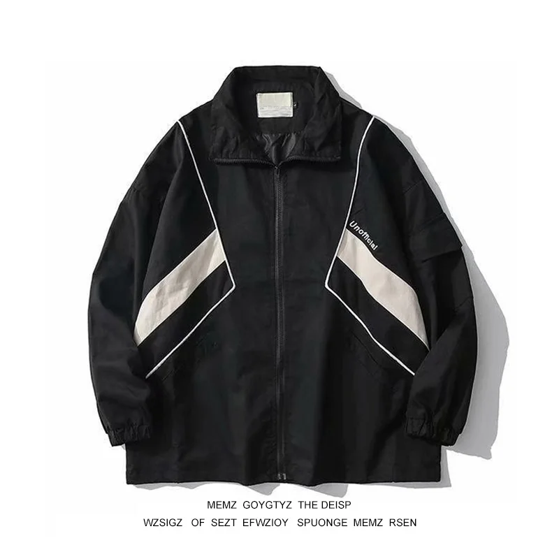 Осенняя американская рабочая одежда Jaet ex Spor Повседневная цветная блузка Нейтральный тон Jaet Youth (3) Trend Свободный крой Jaet