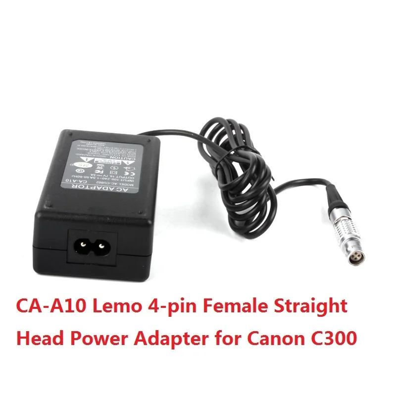 

CA-A10 CA A10 Power AC Adapter to Lemo 4-pin Female Straight Head for Canon C300 C 300 Camera
