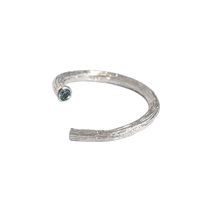 Staggered Crossing Style Rings for Women Fashion S925 Sterling Silver Ring Inlaid Zircon Texture Fine Jewelry Sexys Party 402#