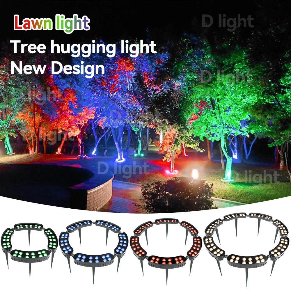 

Outdoor LED Tree Hugging Light Waterproof IP65 Tree Holding Lamp with Ground Spike LED Night Decor Lamp forGarden Courtyard Path
