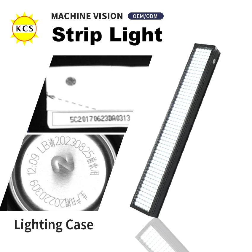 KCS عمود إضاءة LED Light24V شريط طويل ضوء التفتيش LED شريط طويل مصدر الضوء كشف التعرف على مصباح تيار مستمر 24 فولت طول 180 مللي متر #4