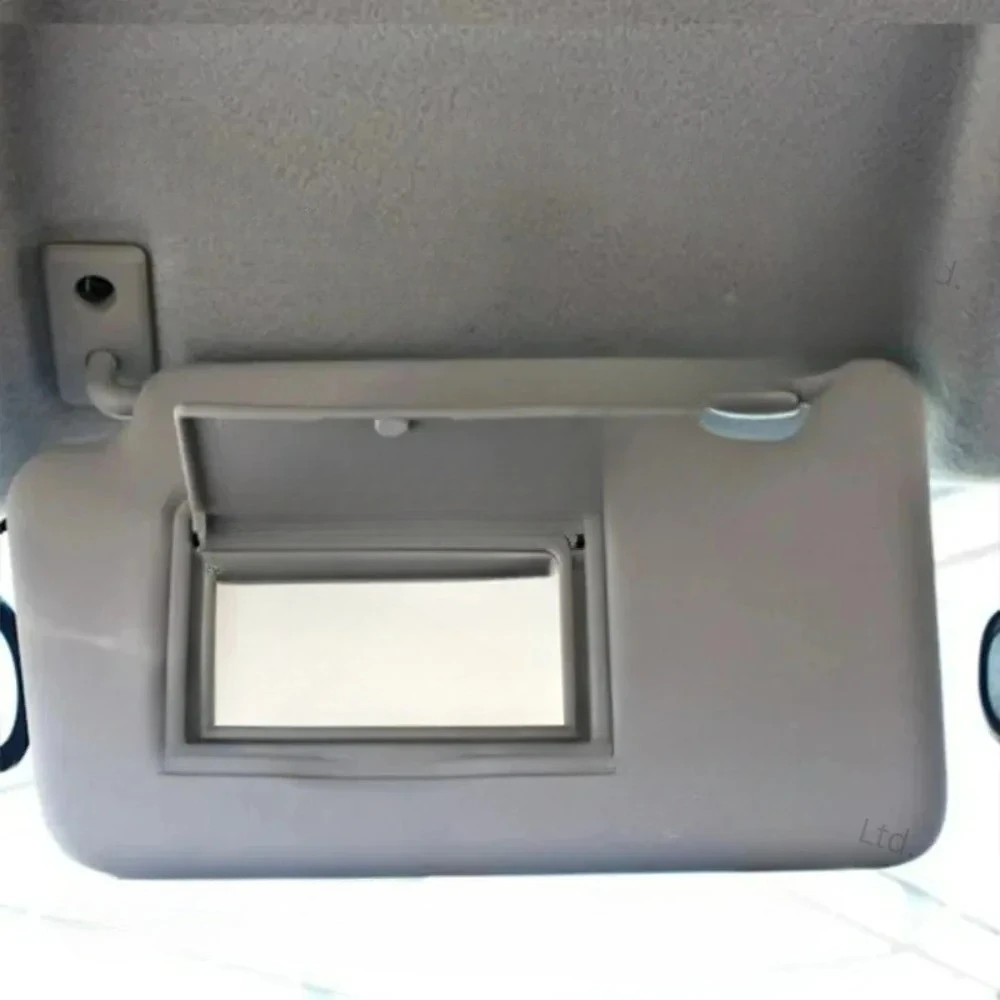 Figzero Sun Visor with Makeup Mirror for Nissan March 2011 2012 2013 2014 2015 2016 2017 Grey