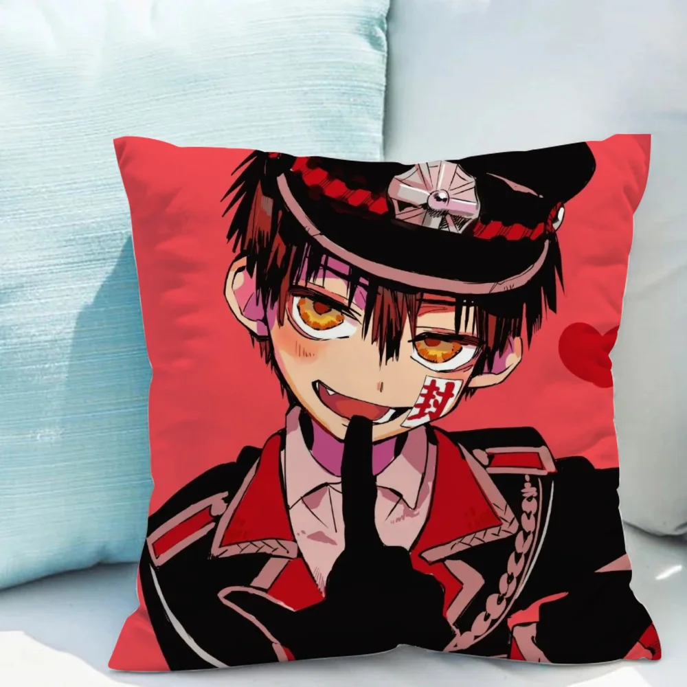 Pillowcases 40x40 Cushions for Decorative Sofa Pillow Cover Toilet Bound Hanako Kun Pillowcase Decor 40x40 Throw Pillow Covers