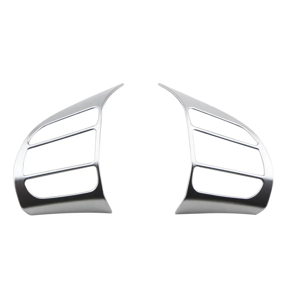 2 Stuks Abs Stuurwiel Trim Voor Hyundai Kona Encino Kauai 2017 - 2023 Suv Interieur Frame Auto Sticker Accessoires