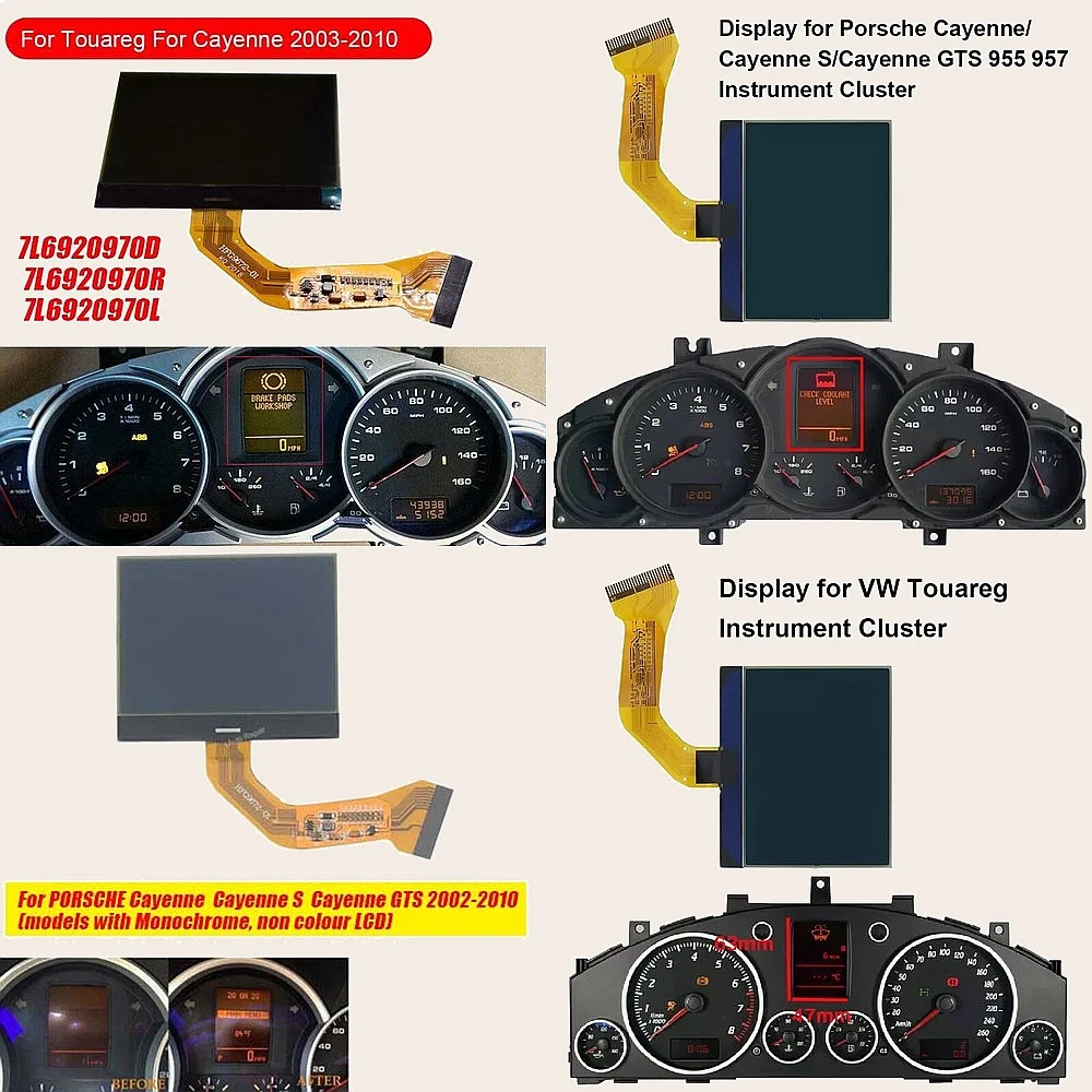 

LCD Display Screen For Porsche Cayenne 955 957 2003-2010 Navigation Radio