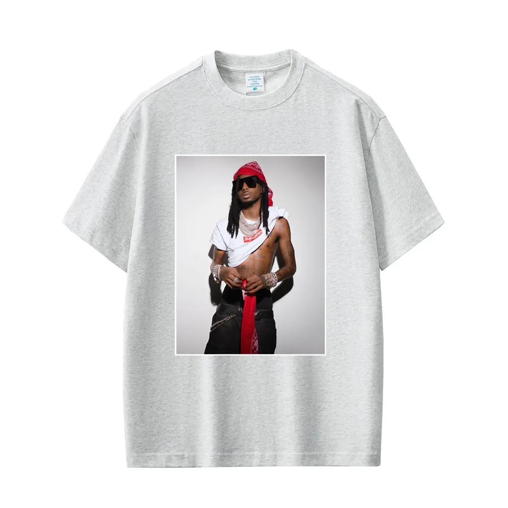 مغني الراب Playboi Carti مستوحاة تي شيرت الرجال النساء الهيب هوب موضة المتضخم تي شيرت الذكور عادية القطن خمر تي شيرت الشارع الشهير #5