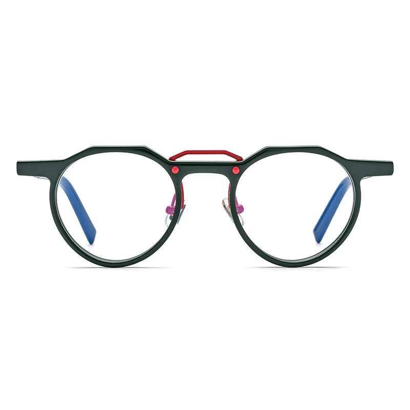 2022 Acetate Glasses Frame Men Retro Round Prescription Eyeglasses frames Women Luxury New Vintage Myopia Optical Eyewear