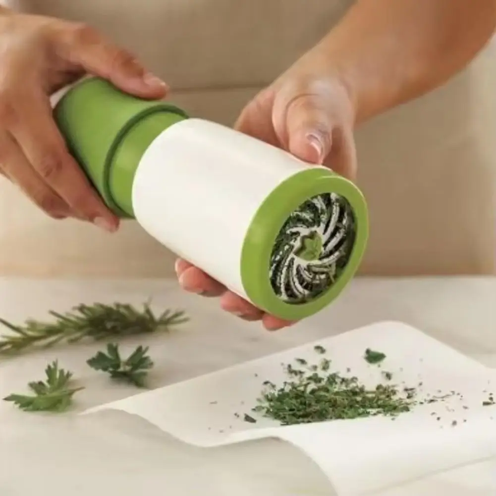 Manual Spice Grinder Herb Chopper Fruit Vegetable Slicer Parsley Coriander Kitchen Cooking Tool