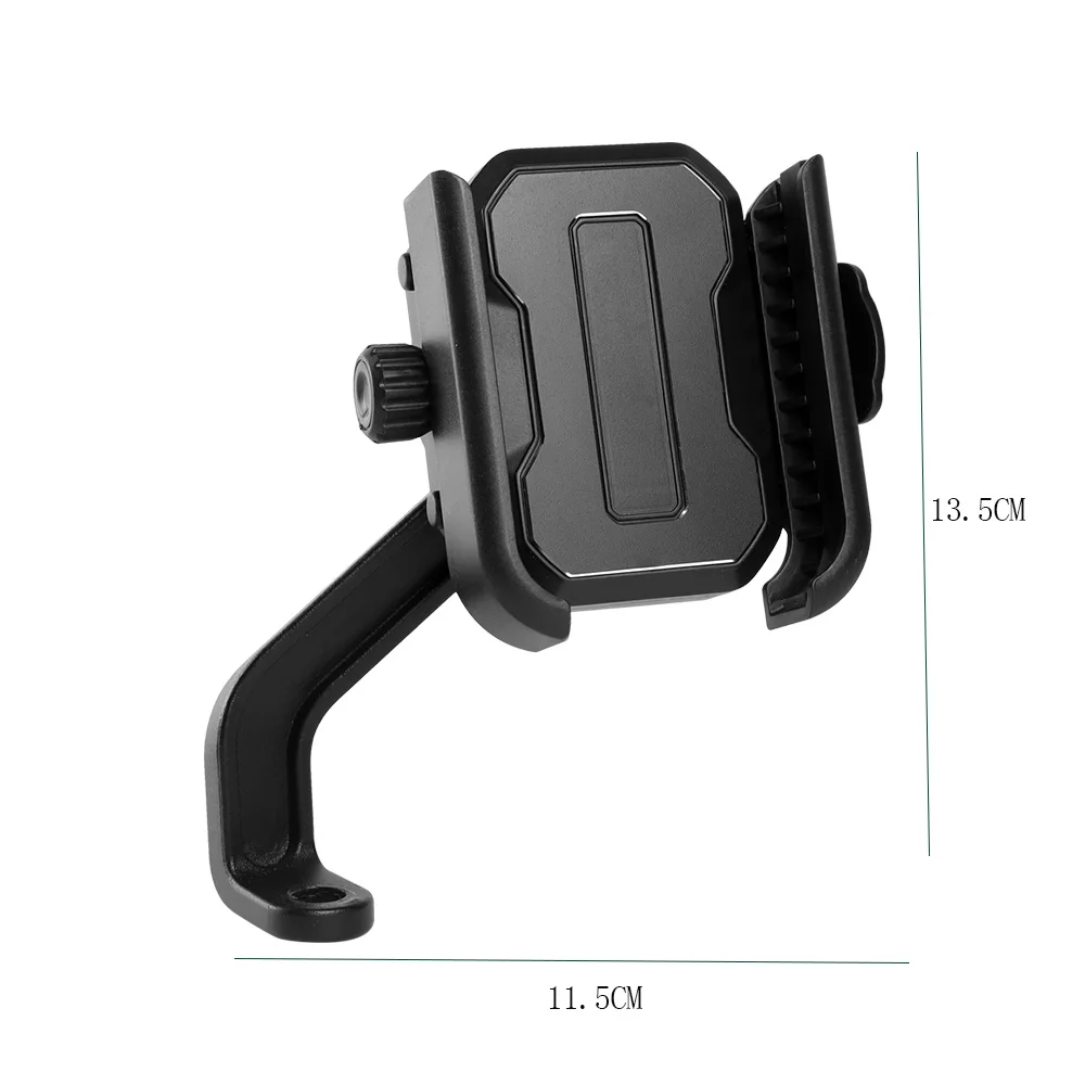 Mirror-Specific Shock-Absorbing Motorcycle Phone Mount for Outdoor Navigation 6