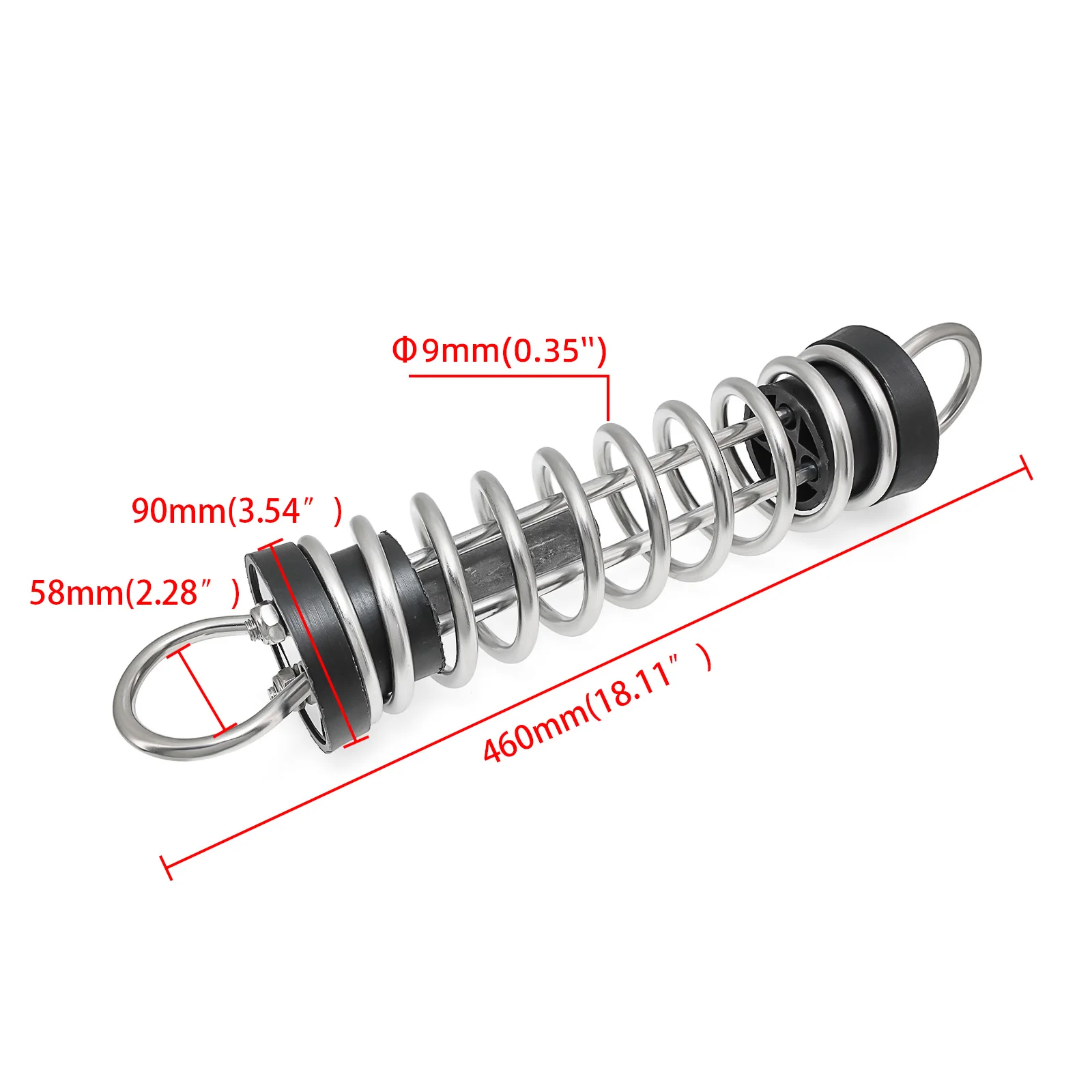Rvs Marine Springs Marine Hardware Mooring Lente Dock Mooring Springs Schokabsorberende Boot Mooring Springs 5/6/9/11