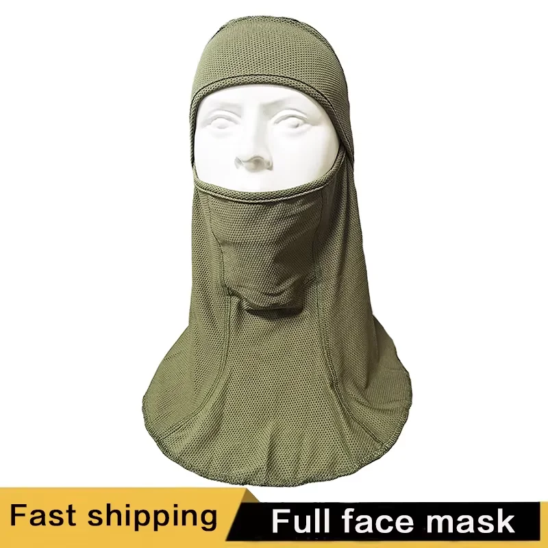 Balaclava full face mask, hunting mask, combat game hat. Used for hunting and shooting, bicycle riding