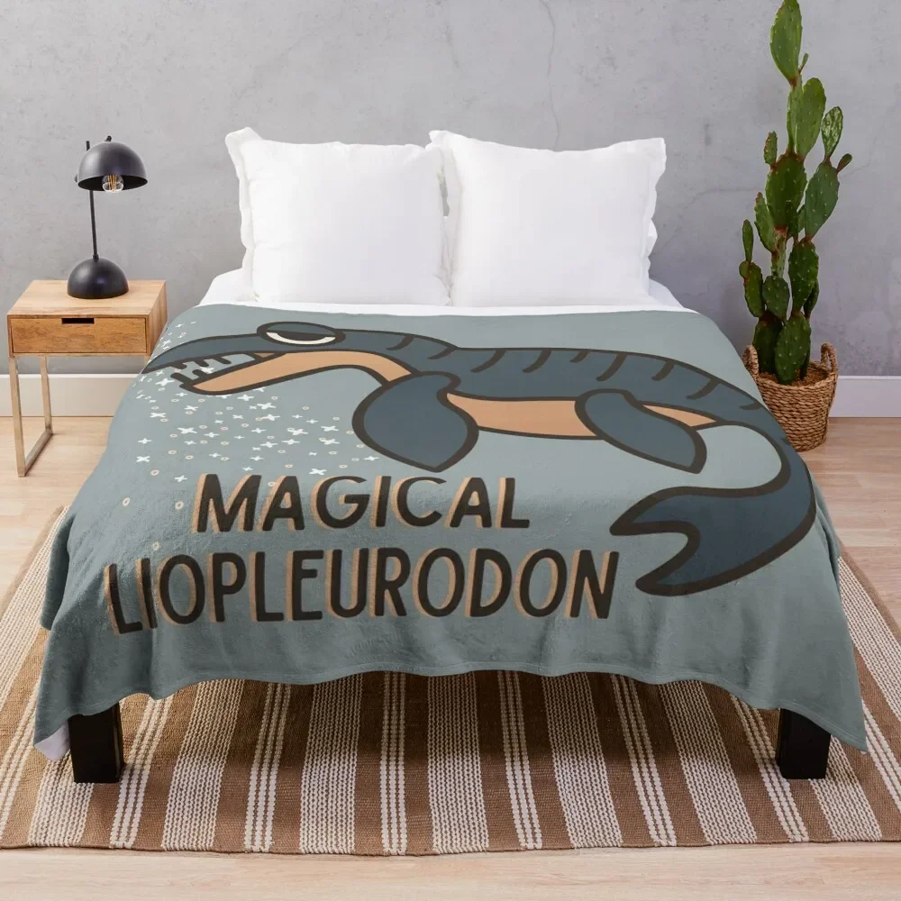 

Magical Liopleurodon // Charlie The Unicorn Throw Blanket Cozy Light Blanket for Travel Camping Picnic