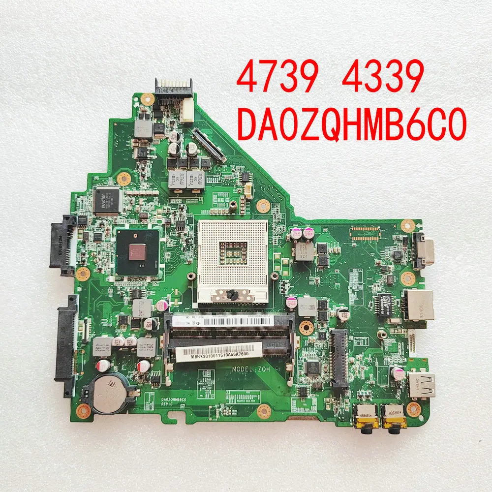 Imagem -02 - Placa-mãe do Portátil para Acer Aspire 4739 4339 Da0zqhmb6c0 Mainboard Mbrk301001 Hm55 Ddr3