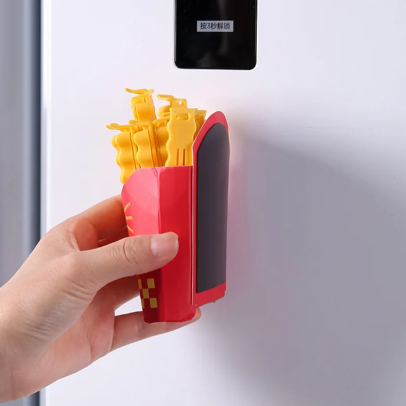 12 Stück Kartoffelförmige Tragbare Küchen-Aufbewahrungsclips, Snackbeutel-Verschlussclips, ABS Magnetisches Versiegelungswerkzeug – Detail 8