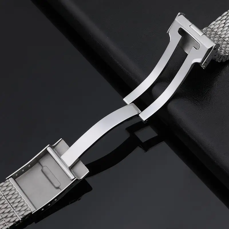 TINTAG 316L Quality Stainless Steel 22mm 24mm Watch Band For Breitling Strap Superocean Heritage Solid Metal Bracelets Mesh