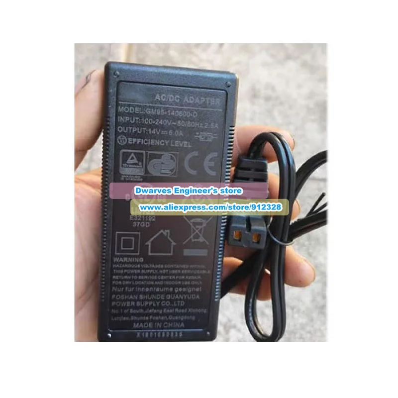GM95-140600-D AC Adapter 14V 6A 84W Laptop Charger Power Supply GM95-140600-F