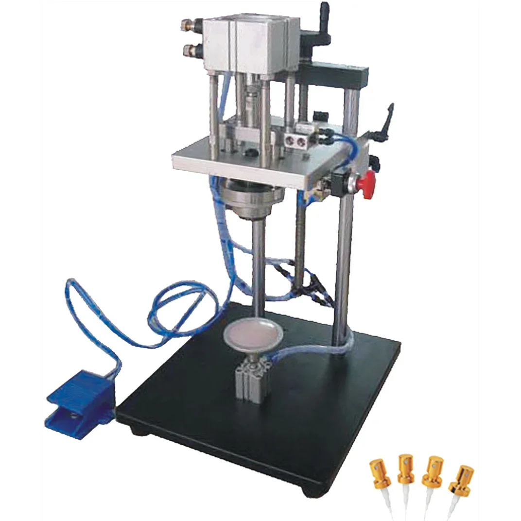 manual Crimping Machine Perfume Crimper Capper Metal Collar lid Press Capping Machine Spray Crimper