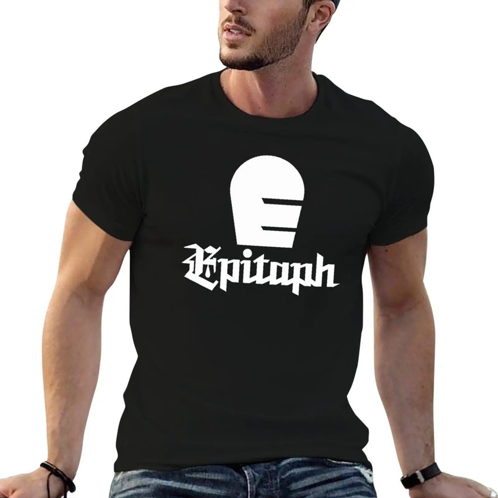 

epitaph records // records classic T-Shirt black cotton t-shirt plain for man package anime t shirts oversize T-Shirt