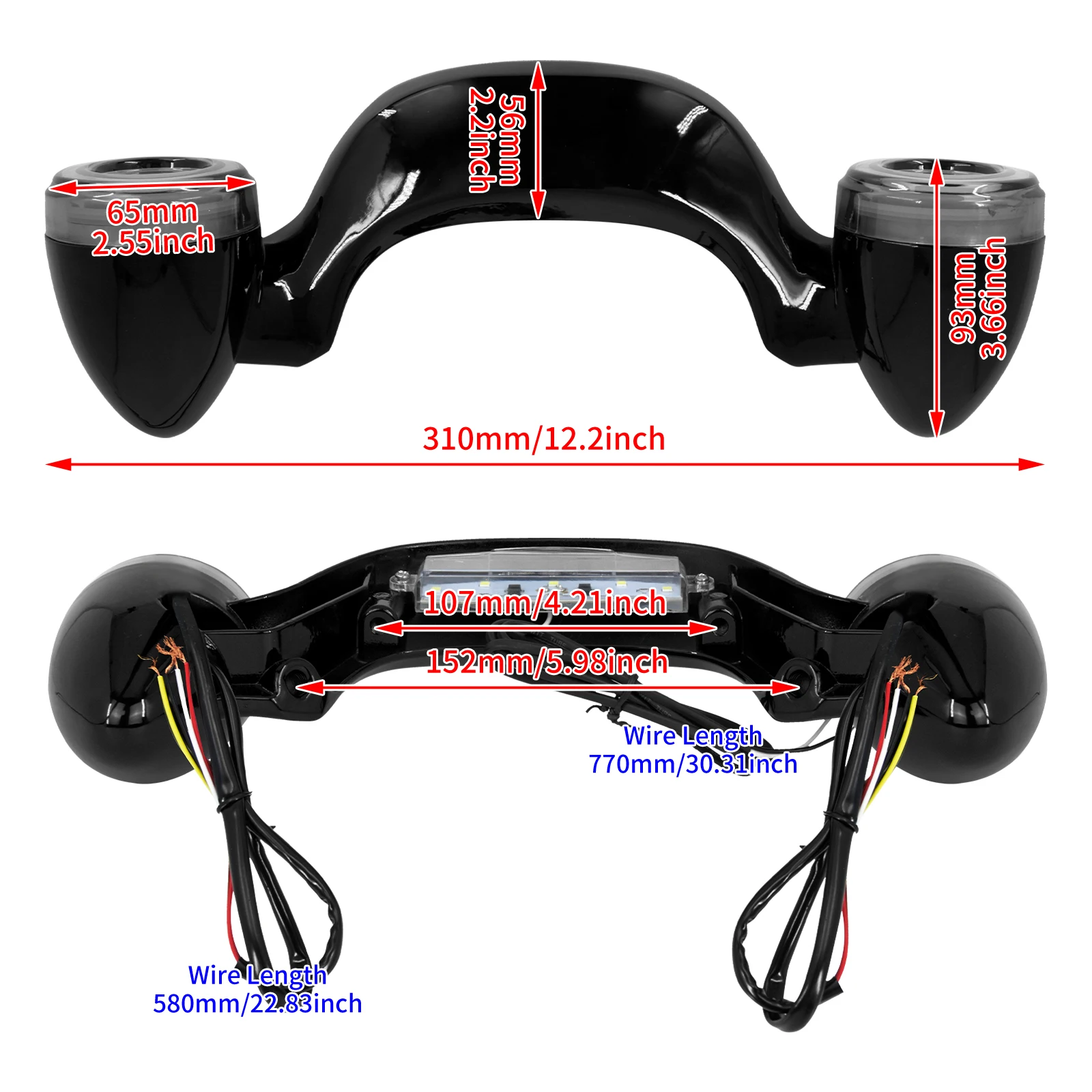 Tylny kierunkowskaz LED do motocykli Harley Touring Electra Road Street Glide FLHX 2010-2021 — zdjęcie 7