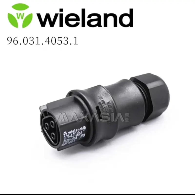 موصلات Wieland الألمانية قابس تيار متردد 3 فتحات لمرحلة واحدة على عاكس الشبكة Solis Sungrow Omnik