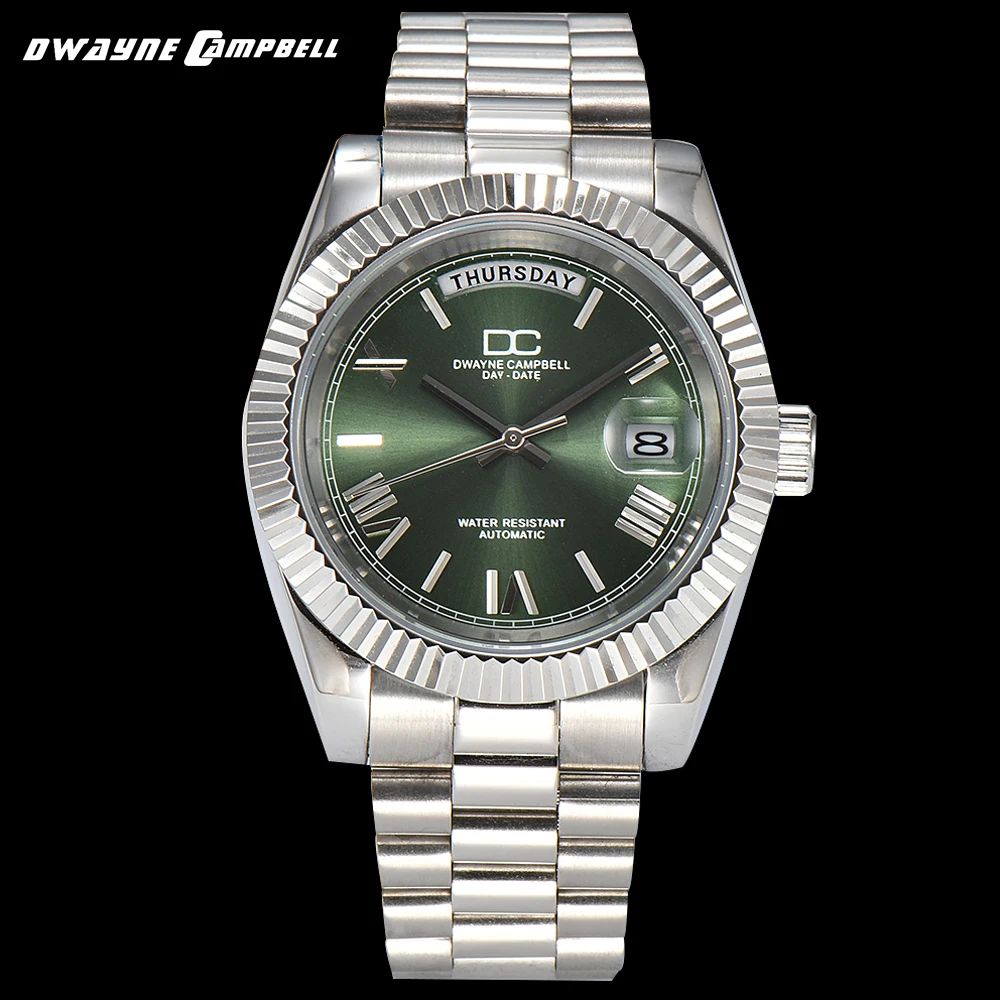 39mm Automatic luxury men\'s Watch M8285 Movement Sapphire Crystal Luminous stainless steel strap