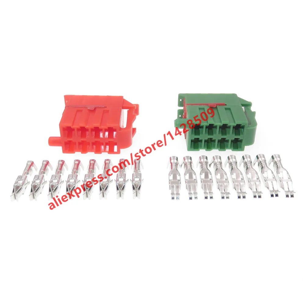 1 Set 8 Pin 3.5 Series Car Electric Wire Connector Auto Wiring Terminal Socket 928584 928589 357953971B