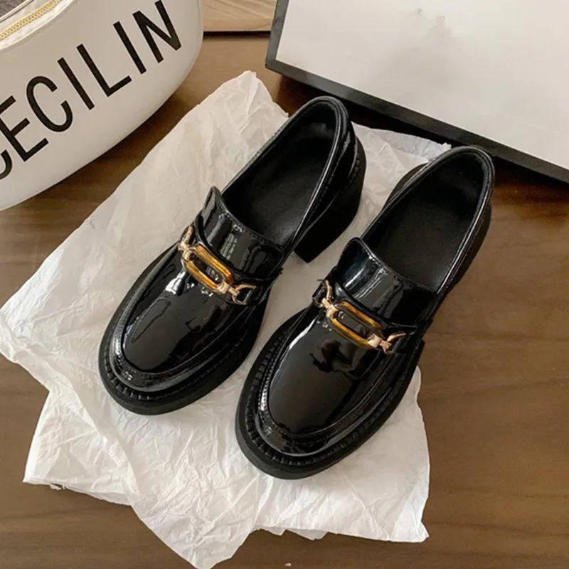 Brand Platform Shoes Women 2022 Women Mary Janes Shoes Fashion Pumps Zapatos De Mujer Low Cut Slip-on heels shoes for women