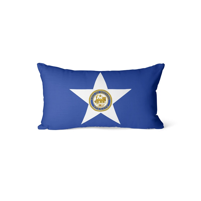 Gaslight Gatekeep GirlbossKiss Houston Texas Rectangular Throw Pillow Covers Cushion Cases Pillowcases