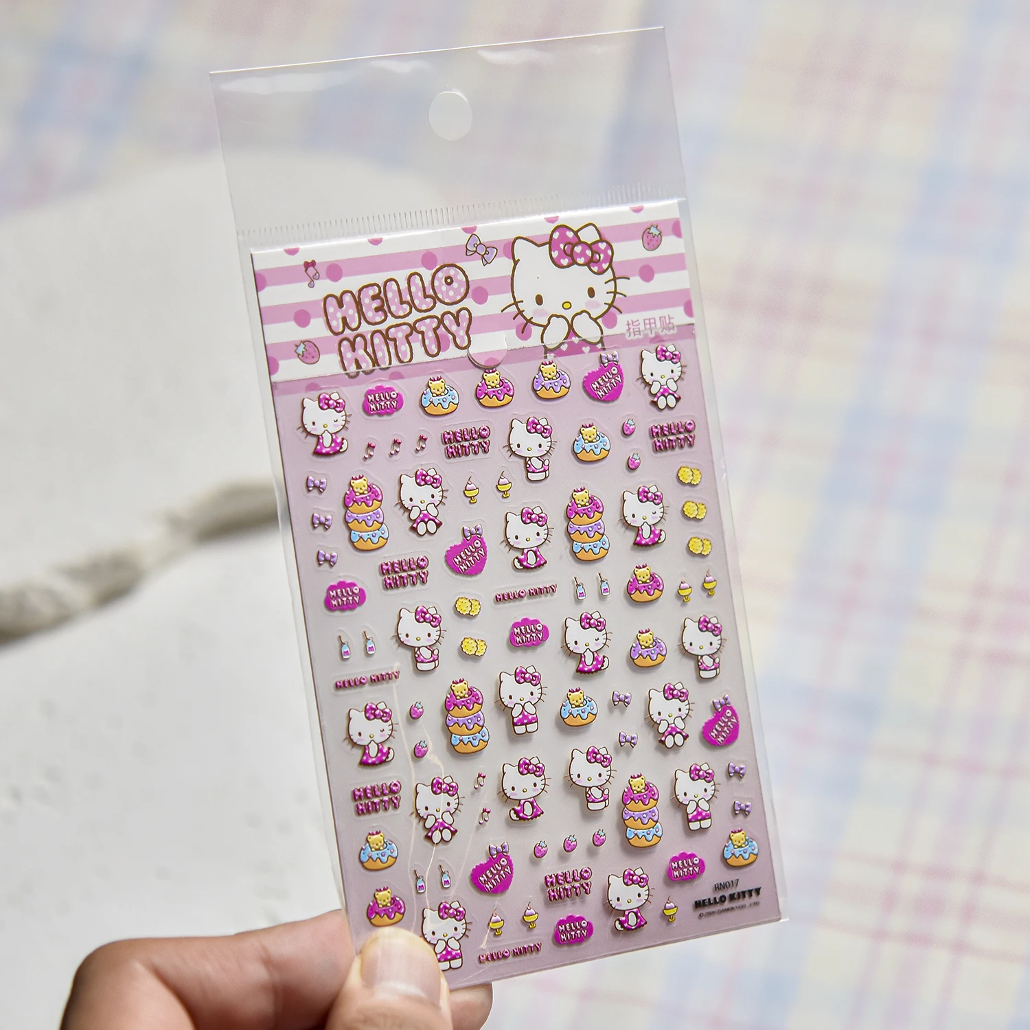 NEUE Kawaii Sanrio Cartoon Nagelaufkleber 5D Erhabenes Niedliches Charakterdesign Selbstklebende Nagelkunst für Soft Girl Ästhetik-Aufkleber