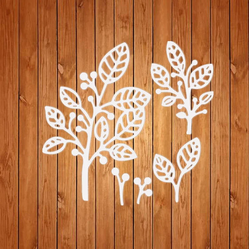 leafy branch with berries cutting die cut die mold 2021 new diecuts for diy scrapbooking paper cards making crafts