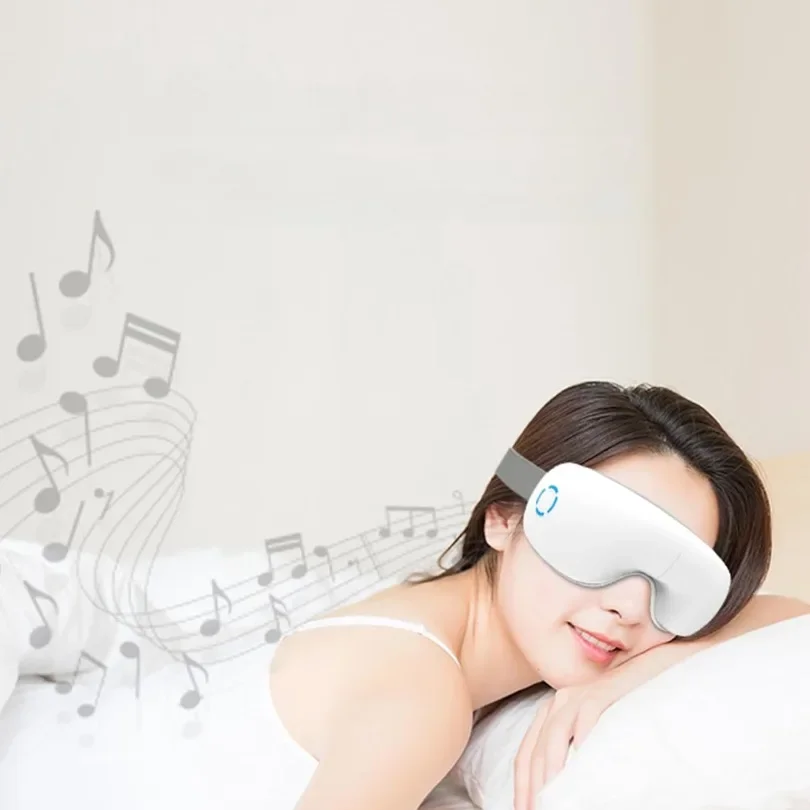 Massaggiatore per gli occhi a vibrazione elettrica maschera per gli occhi riscaldata senza fili alleviare l\'affaticamento degli occhi occhiaie