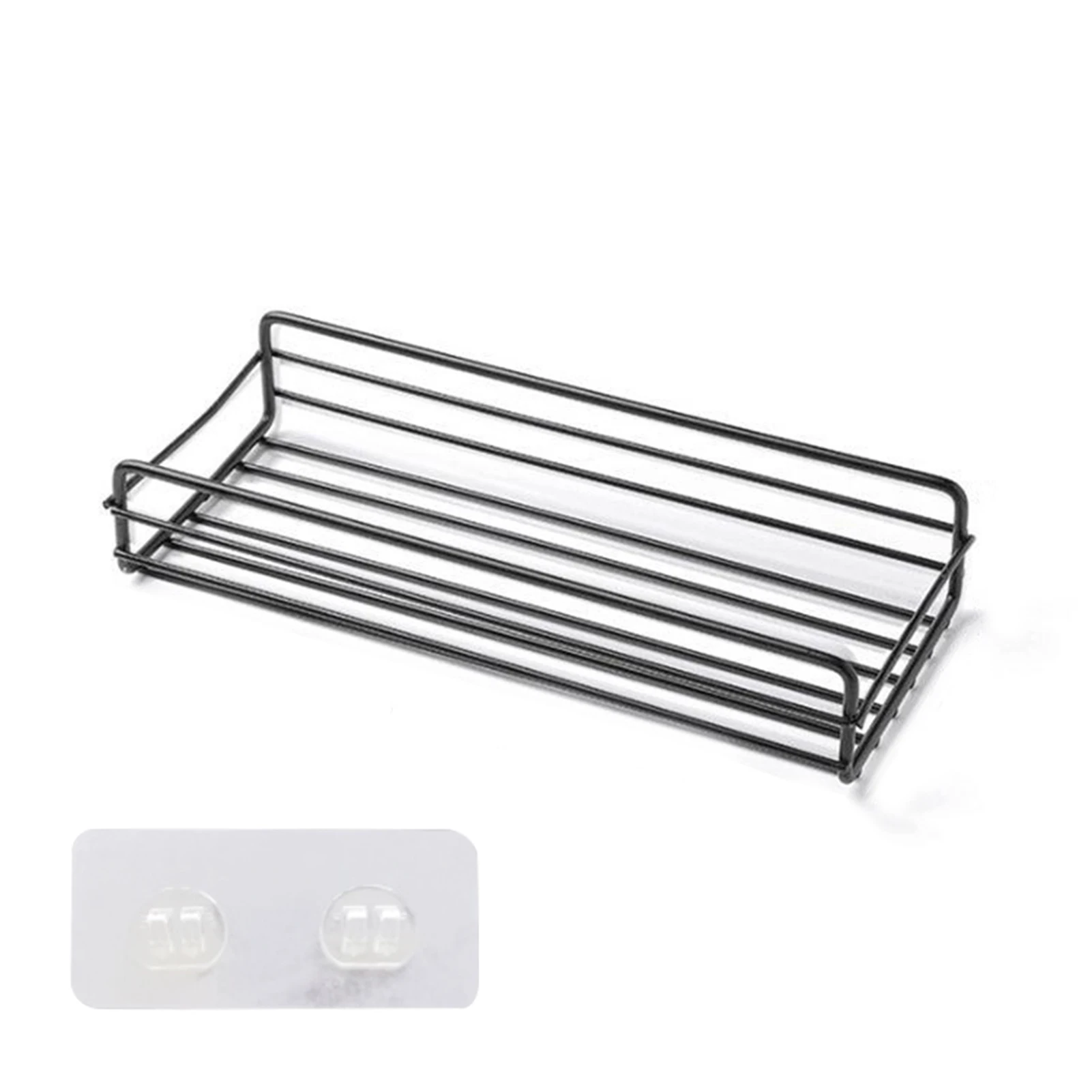 

Bathroom Shower Storage Rack No-Drilling Easy Installation Reusable For Bathroom Shower Washroom Organizer