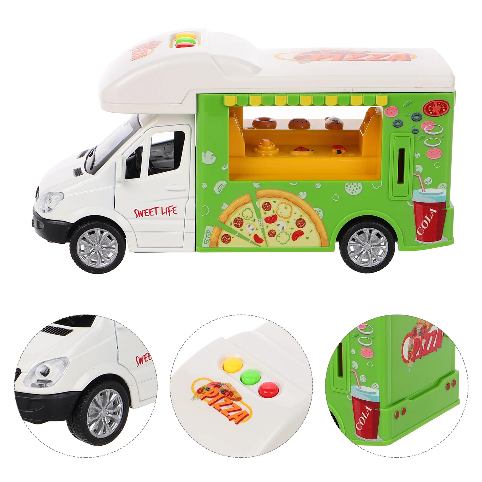 Giocattoli per camion alimentari Fireman Sam Mail per bambini Gelato Cavallo Stabile Playset Ups Car