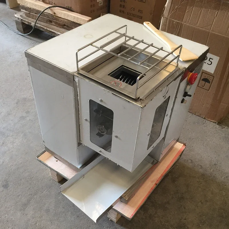 Automatic one-time large stainless steel shredded meat cutting machine