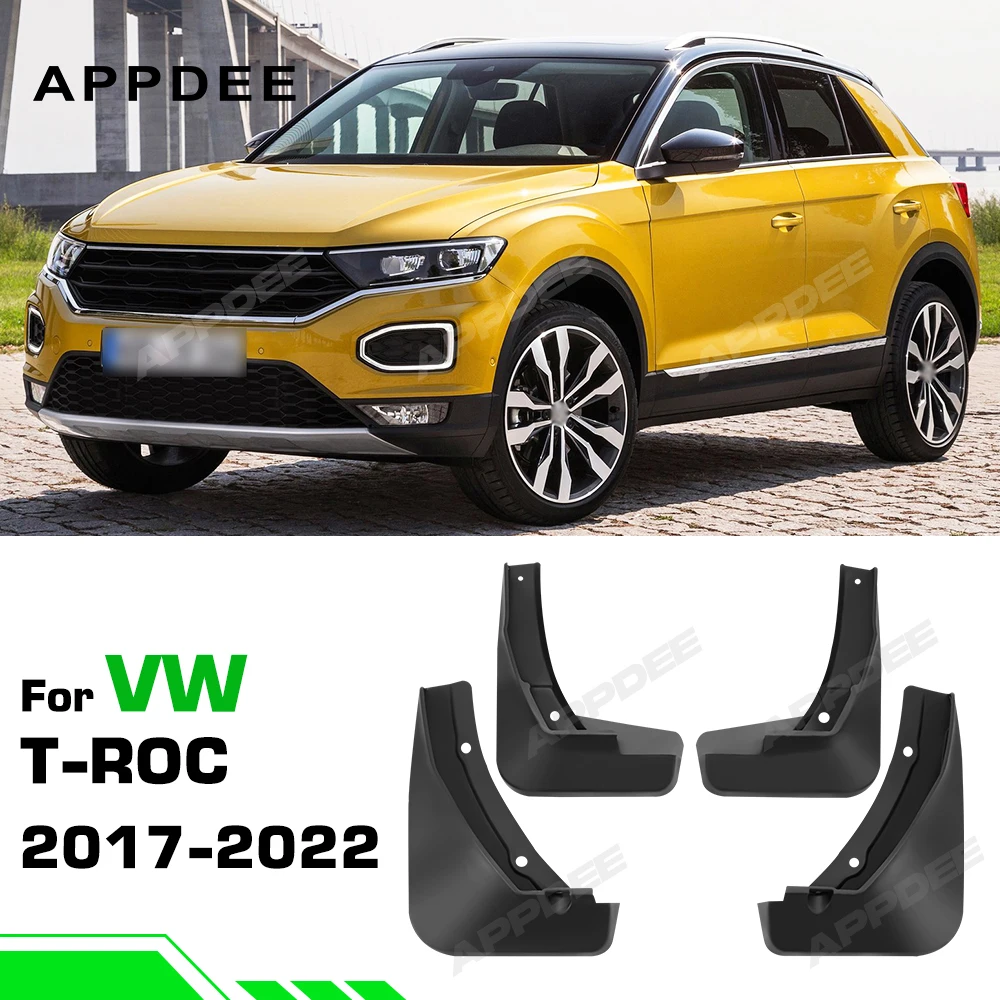 For Volkswagen VW T-ROC 2017 2018 2019 2020 2021 2022 Fender Mudflaps Splash Guards Mudguards Mud Flaps car Accessories