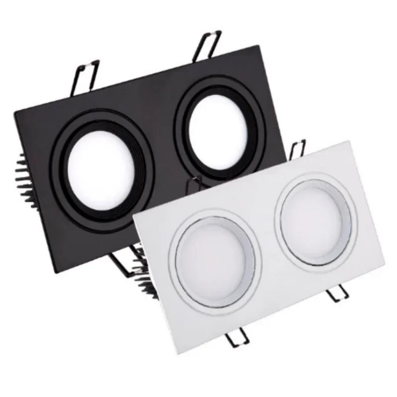 

Recessed Double LED Dimmable Downlight COB 7W 9W 12W 24W Spot White/Black Light Decoration Ceiling Lamp AC110V 220V